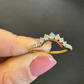 18ct Yellow Gold Framing Diamond Ring