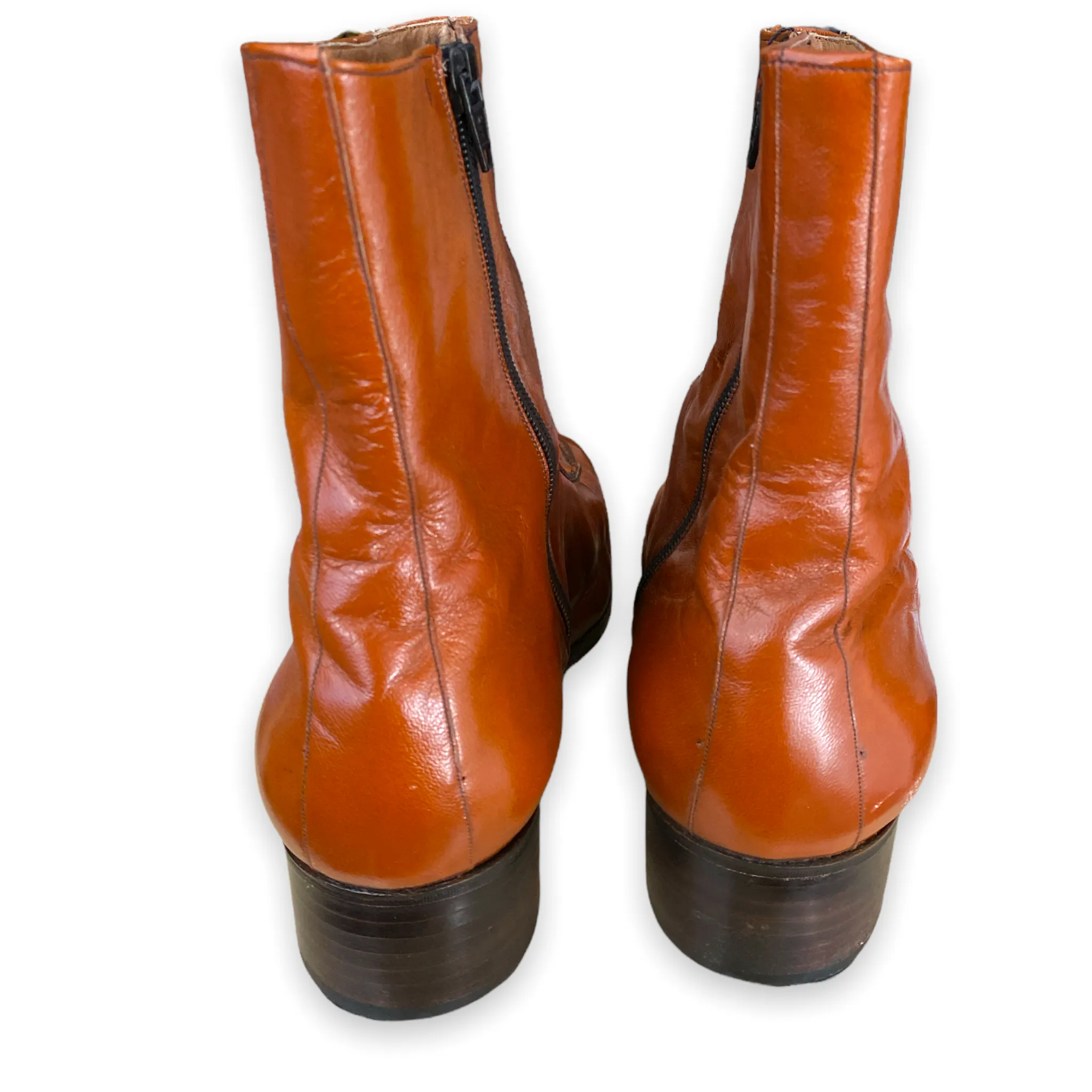 1970s Papi Chulo Tan Botas de Botín