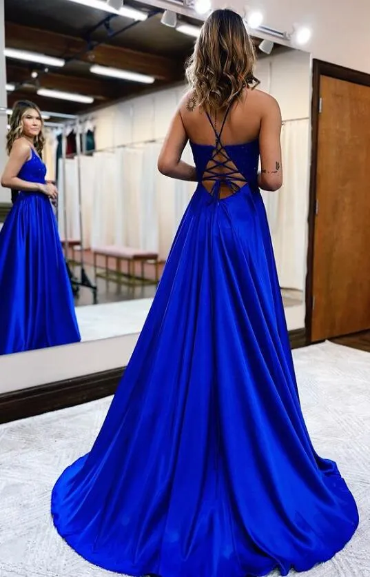 2023 New Style Sexy Prom Dresses Long with Slit