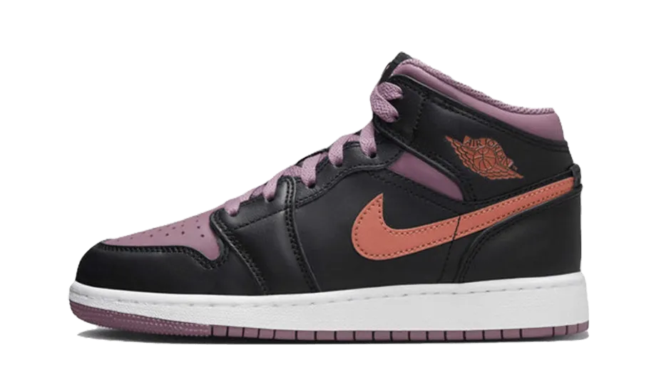 Air Jordan 1 Mid Black Sky J Mauve