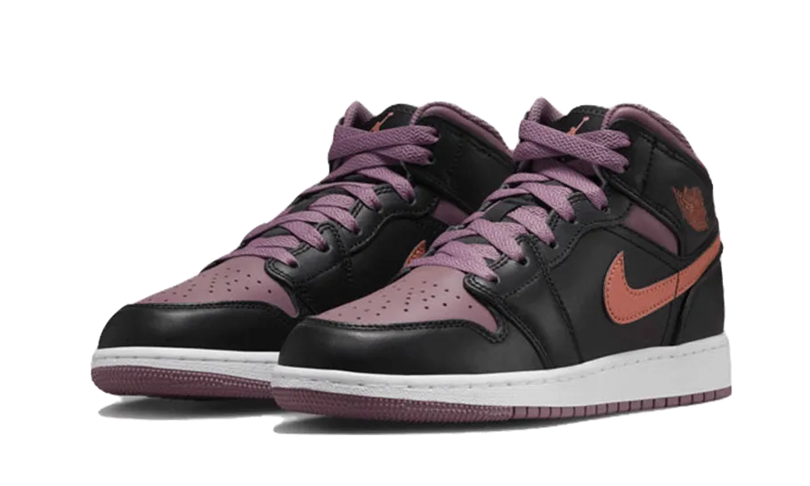 Air Jordan 1 Mid Black Sky J Mauve