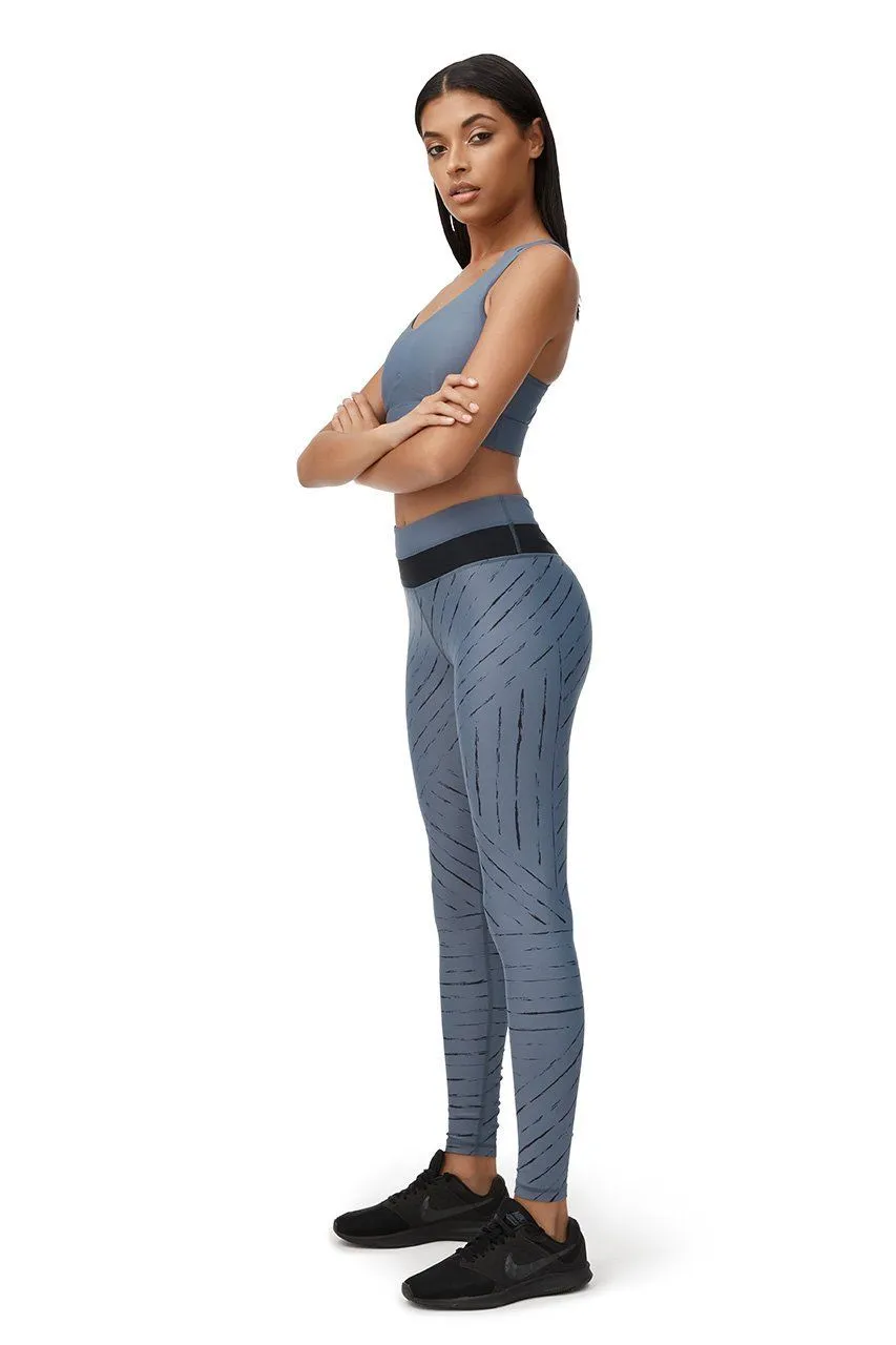 Allfenix Prana Full Length Leggings in Pale Blue Grey