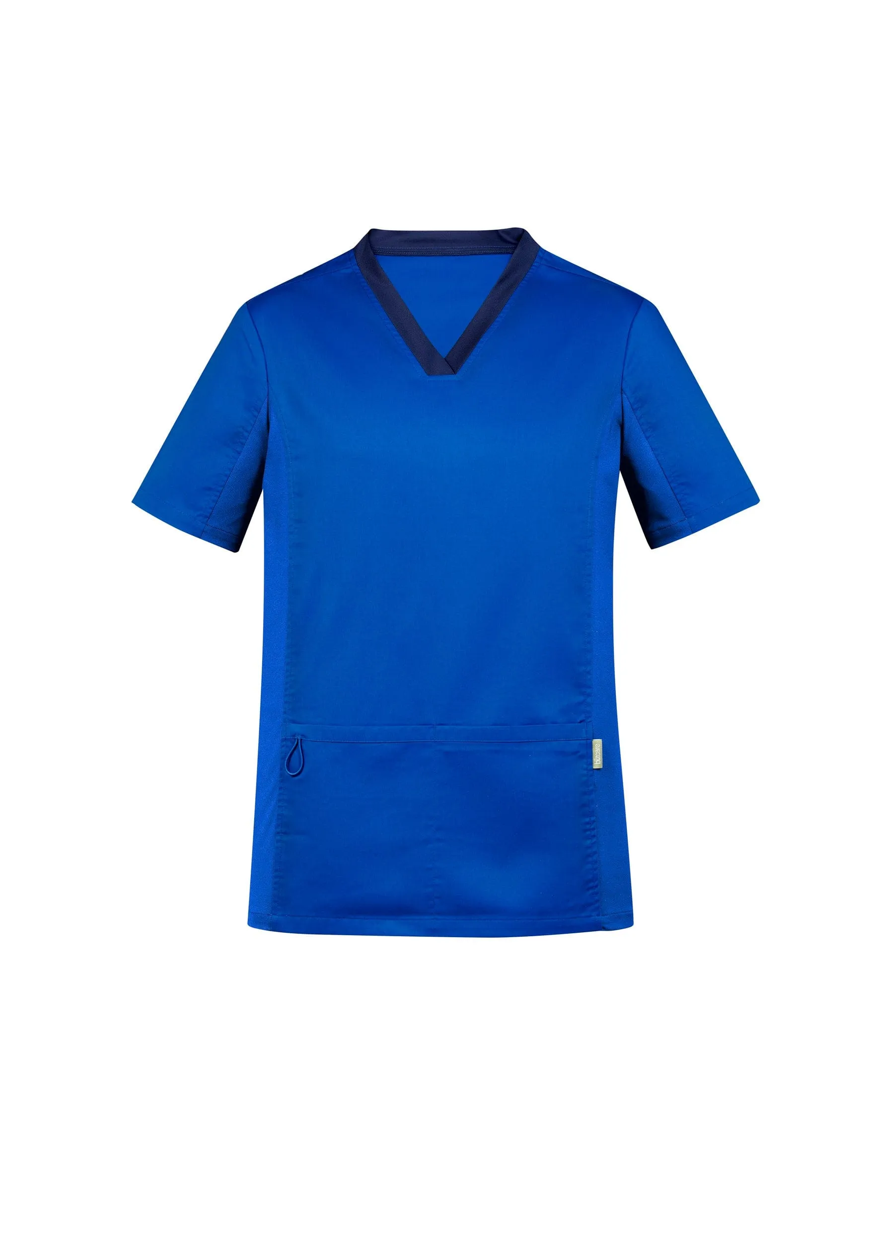 Biz Care Mens Riley V-Neck Contrast Scrub Top CST043MS