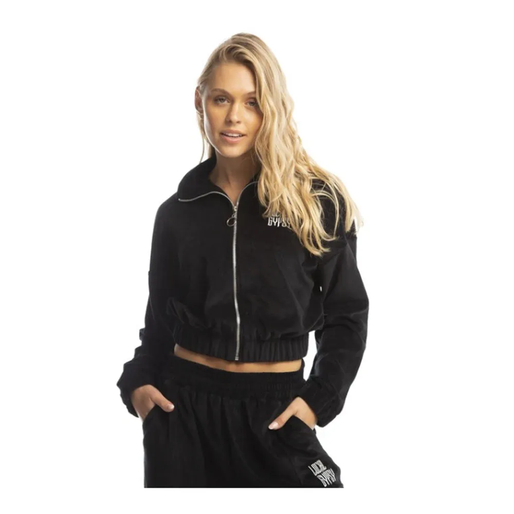 Campera Canguro Mujer Rusty All Yours Zip Hood Negra