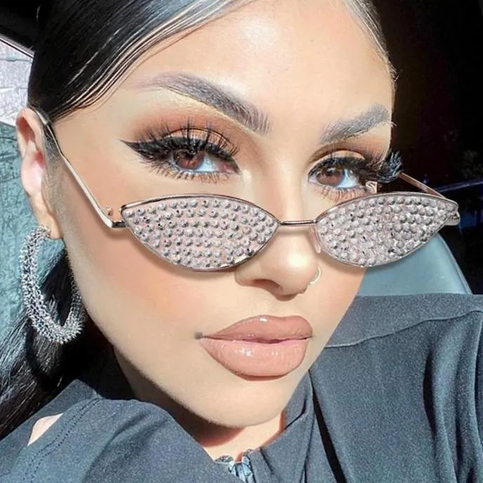 CAT-EYE Rhinestone Sun Glasses