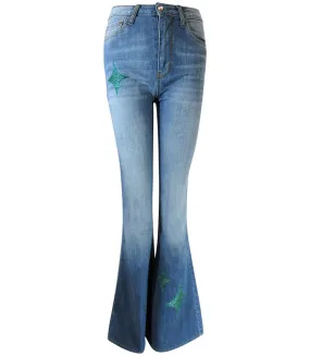 Designing Hollywood  X Madison Maison™ Denim Emerald Jean with Glitter Star