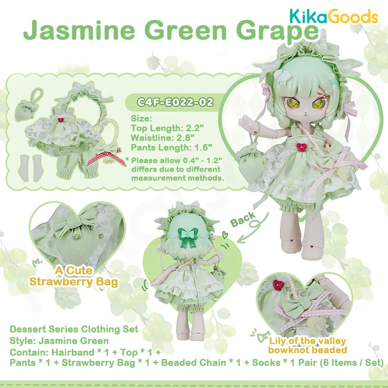 Dessert Series Jasmine Green Grape 1/12 BJD Clothing Set