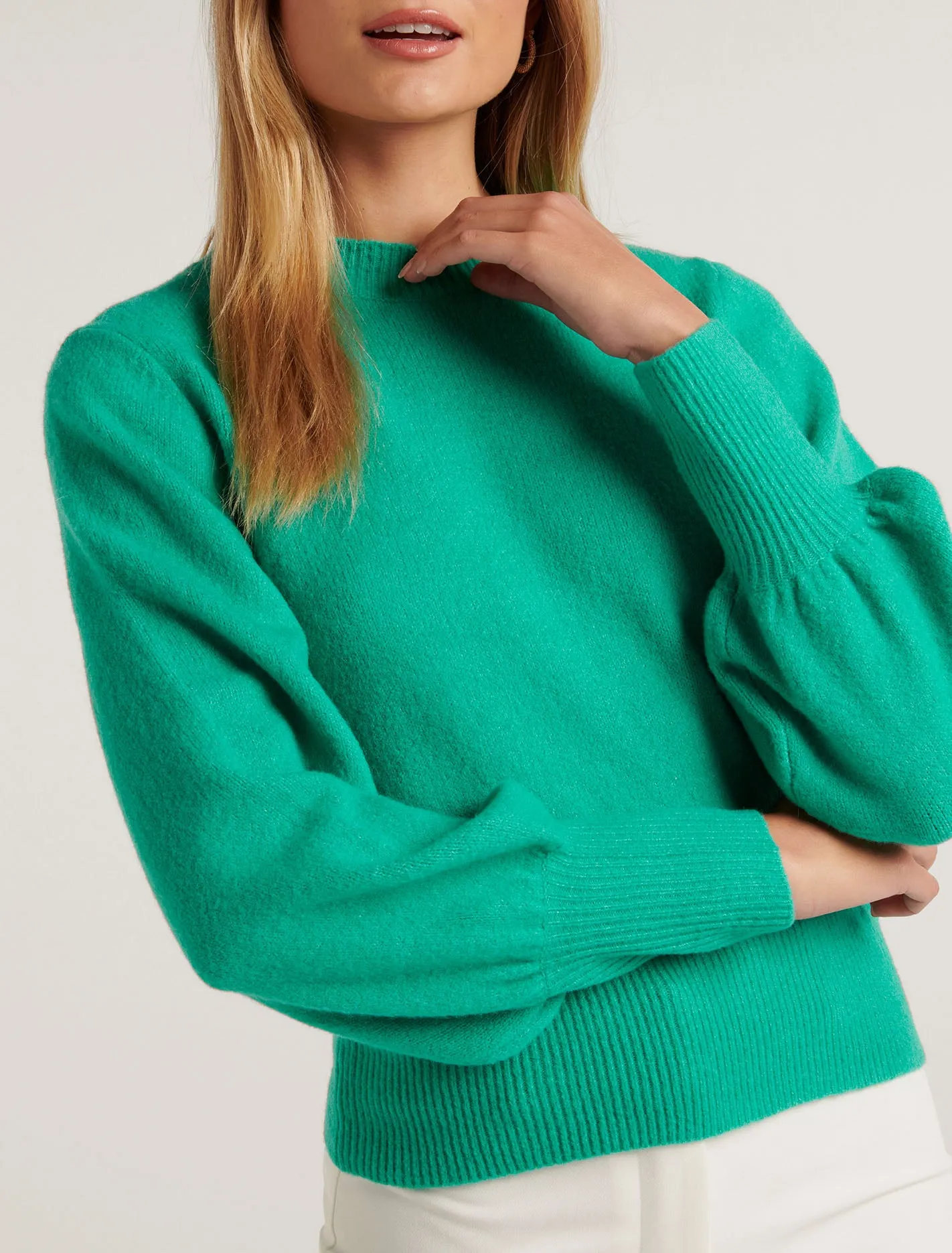 Ella Blouson Sleeve Knit Jumper