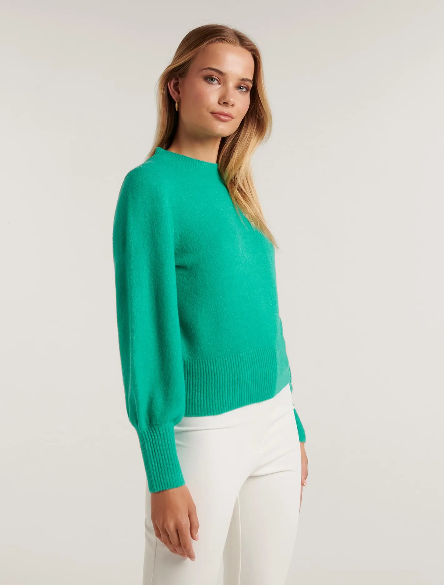 Ella Blouson Sleeve Knit Jumper