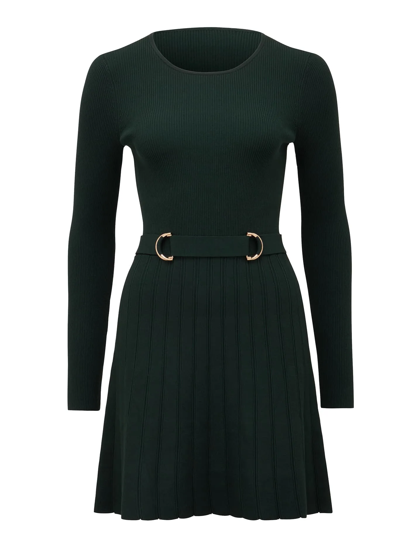 Faye D Ring Mini Knit Dress