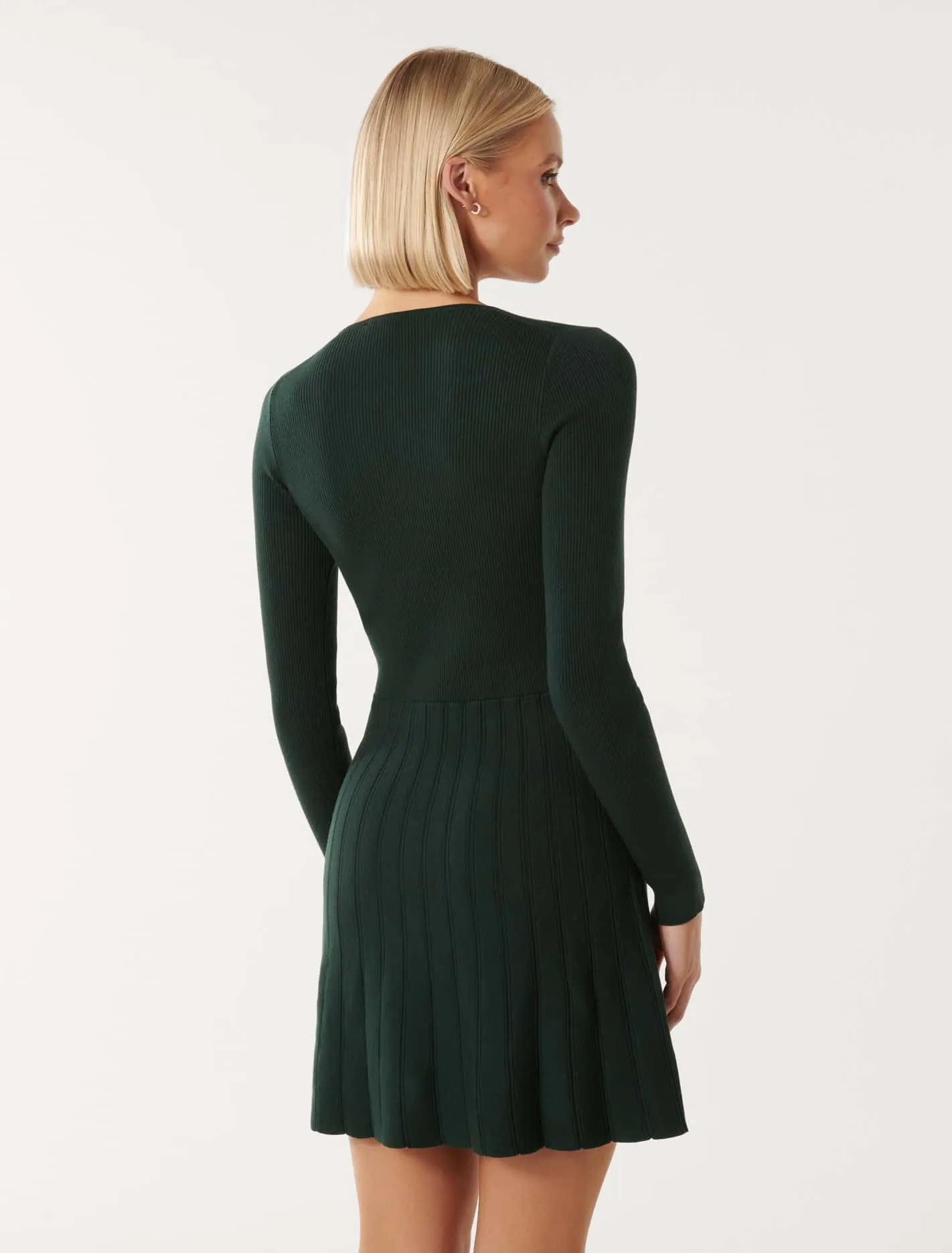 Faye D Ring Mini Knit Dress