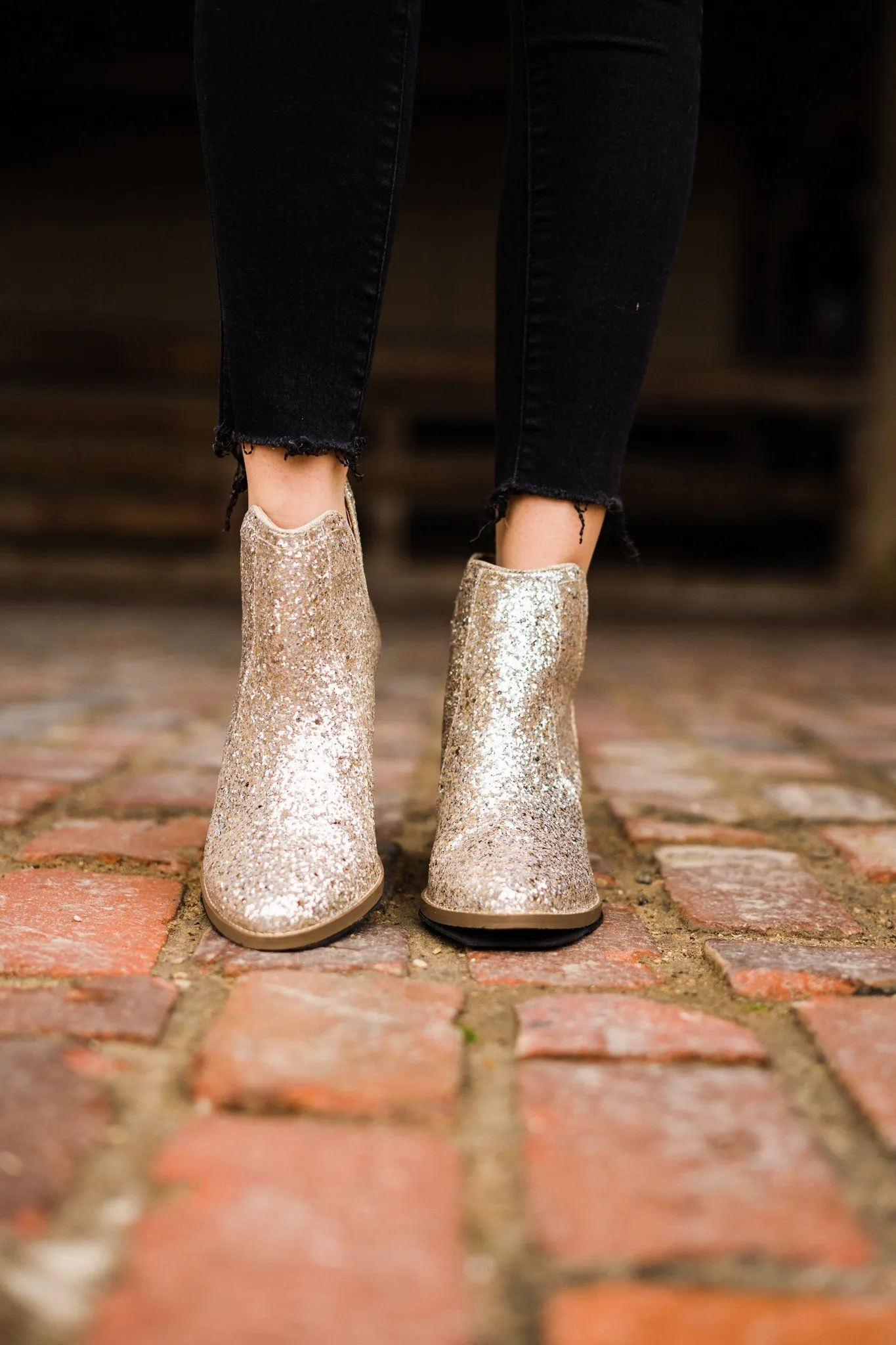 Fiera Booties in Gold