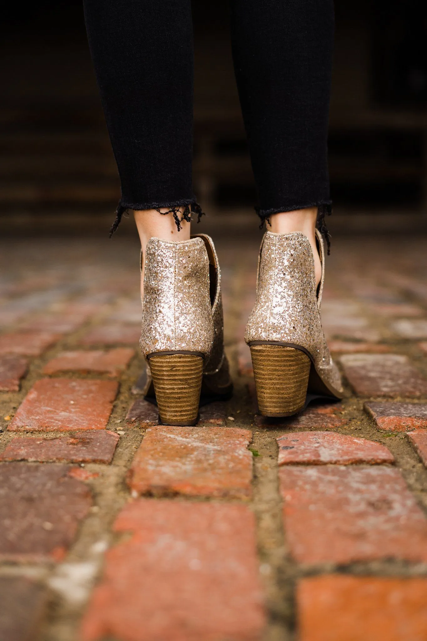 Fiera Booties in Gold