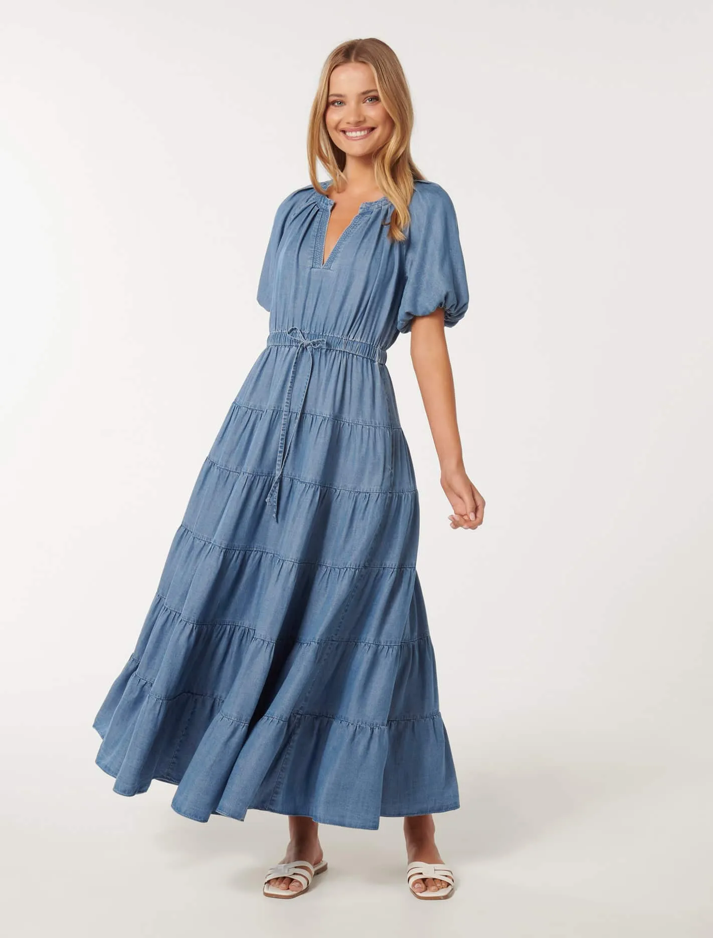 Gabbie Tiered Midi Dress