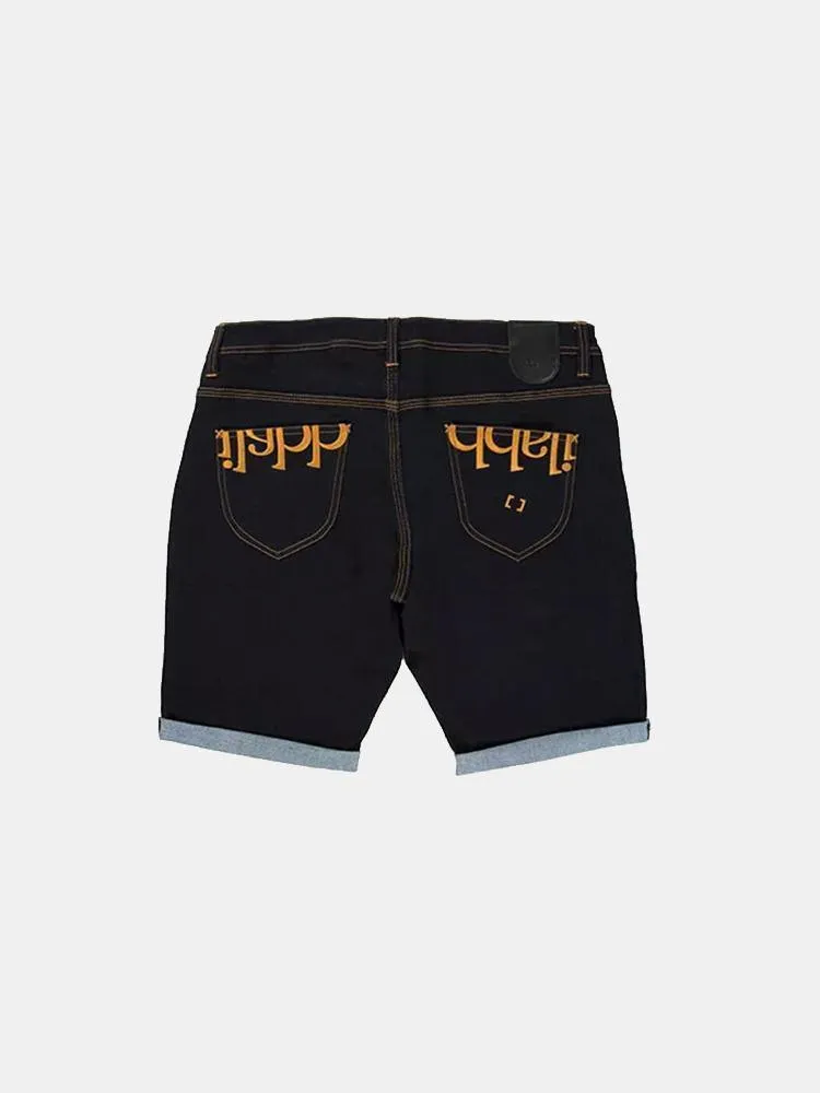 ilabb Capsize Straight Fit Shorts - Navy Denim