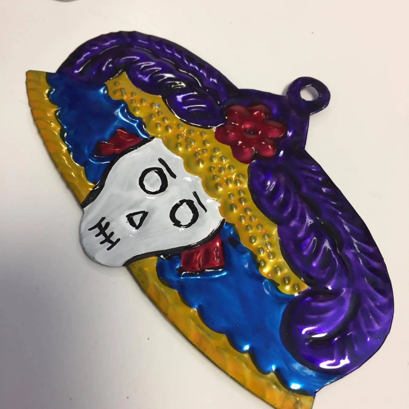 La Catrina Tin Ornament