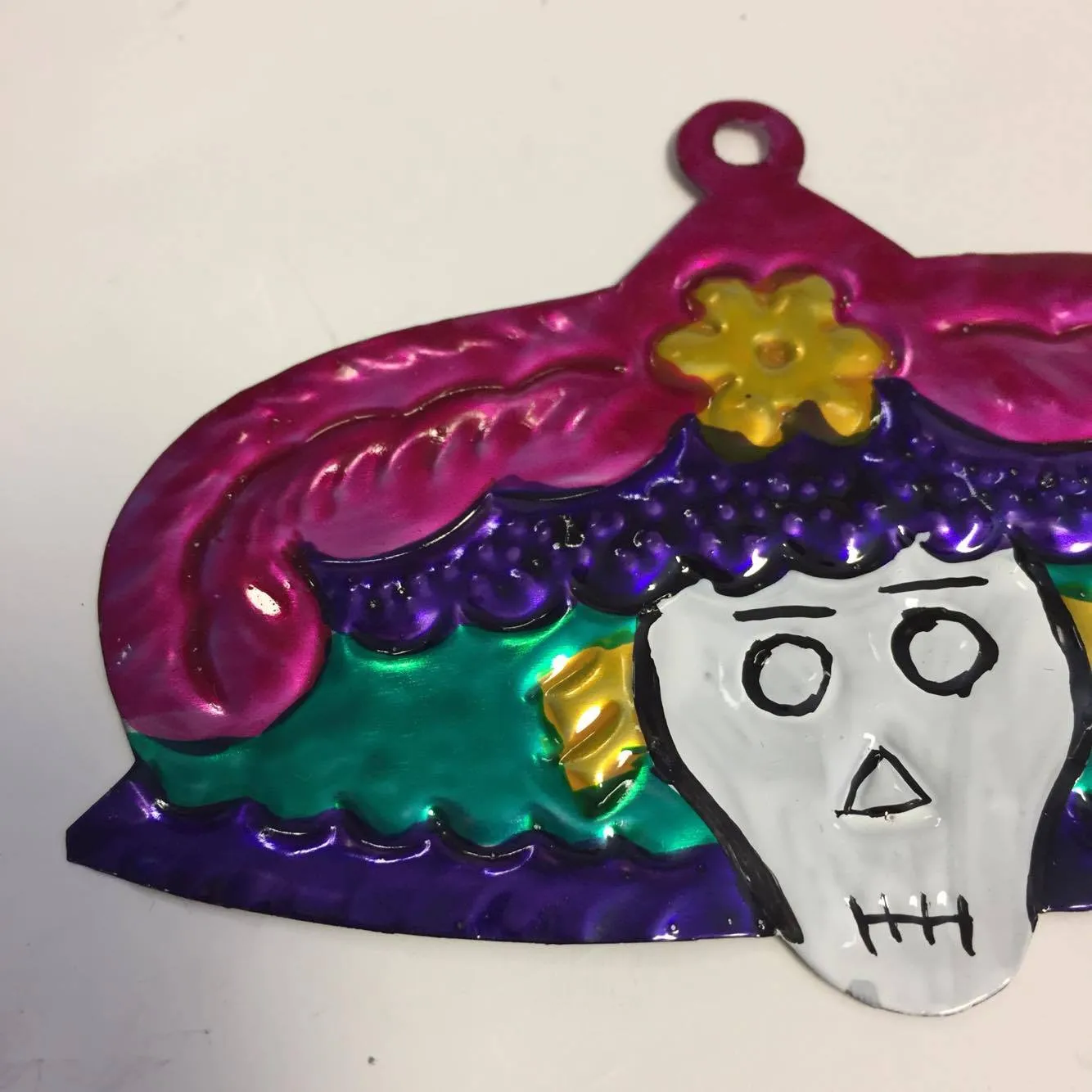 La Catrina Tin Ornament