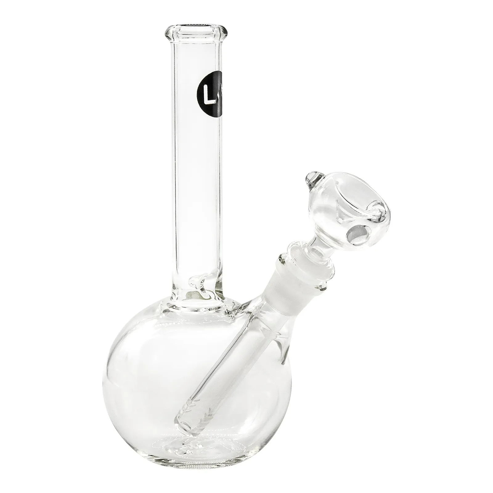 LA Pipes Clear Glass Bubble Bong