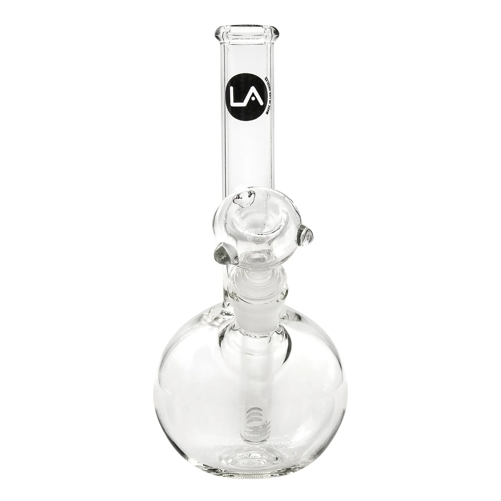 LA Pipes Clear Glass Bubble Bong