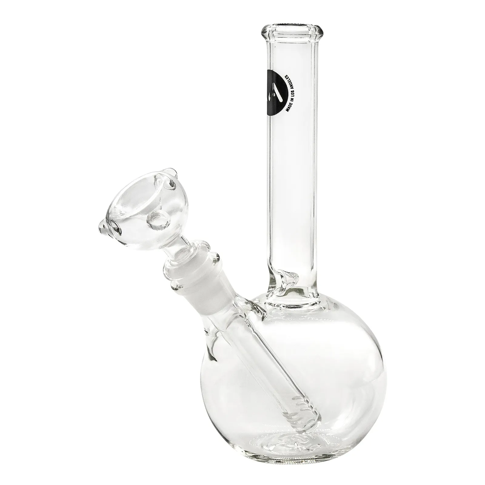 LA Pipes Clear Glass Bubble Bong