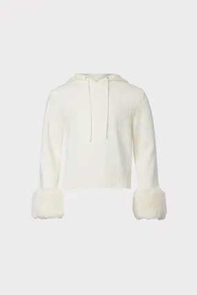 Milly Minis Fur Trim Hoodie