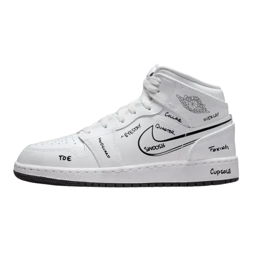 Nike Air Jordan 1 Mid Schematic (GS) Women's