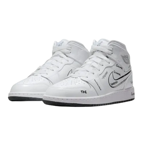 Nike Air Jordan 1 Mid Schematic (GS) Women's