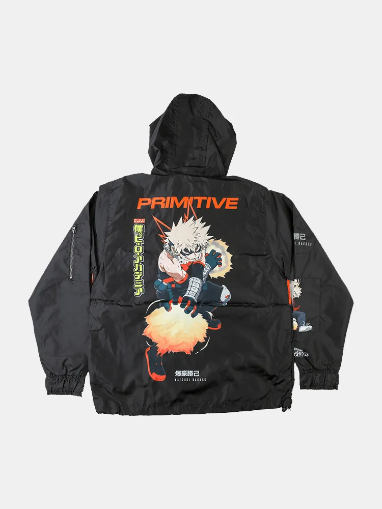 Primitive x My Hero Academia Katsuki Bakugo Tactical Jacket - Black / Orange