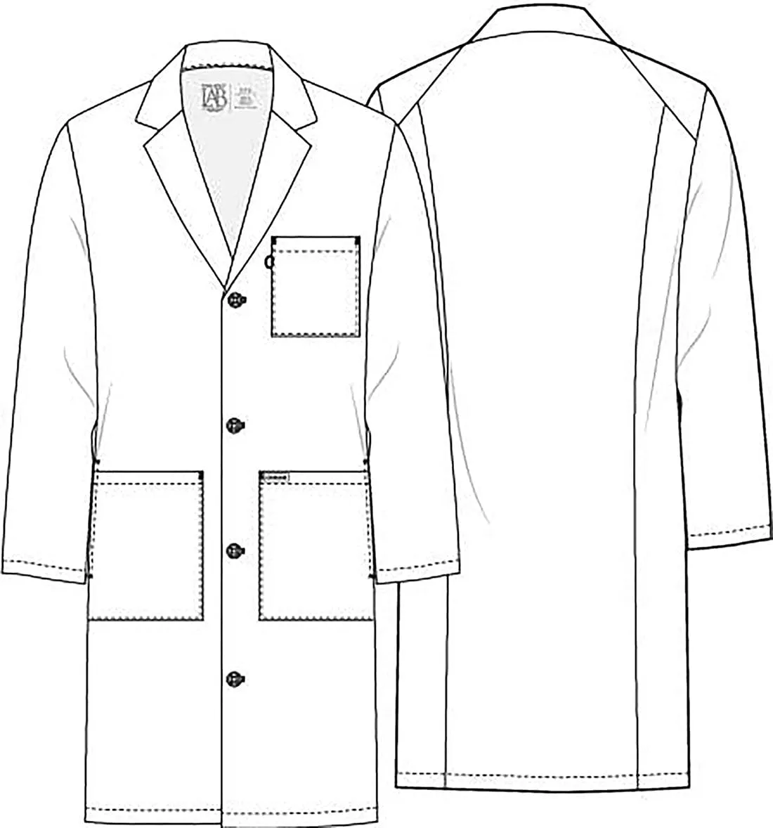 Project Lab by Cherokee  38" Unisex  Lab Coat CK460