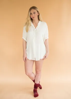 The Mockingbird Lounge Set - Women’s all White Pajama Set