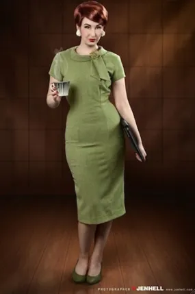 Tiffany - green Joan Holloway wiggle dress