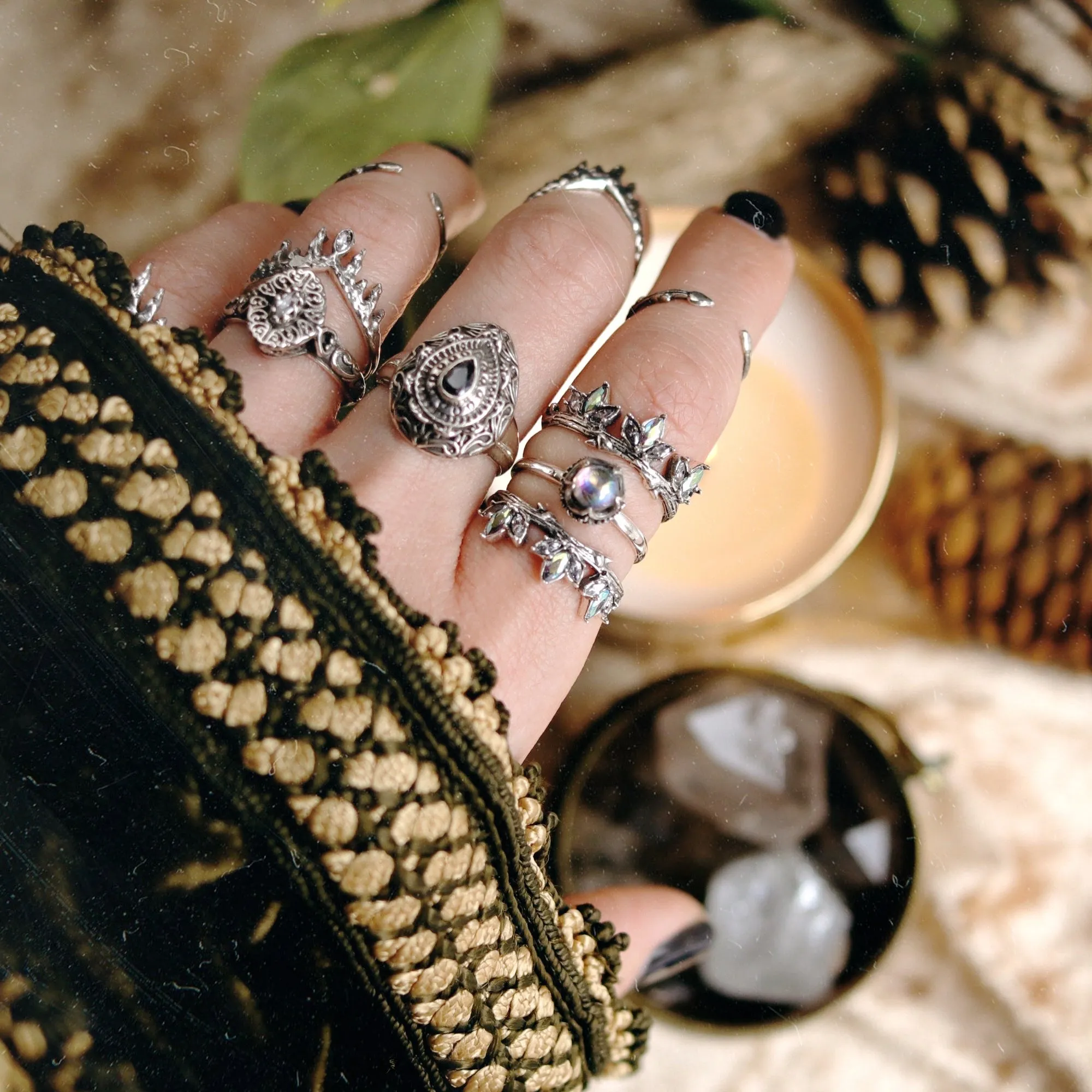 Voluspa Mystic Crown Ring